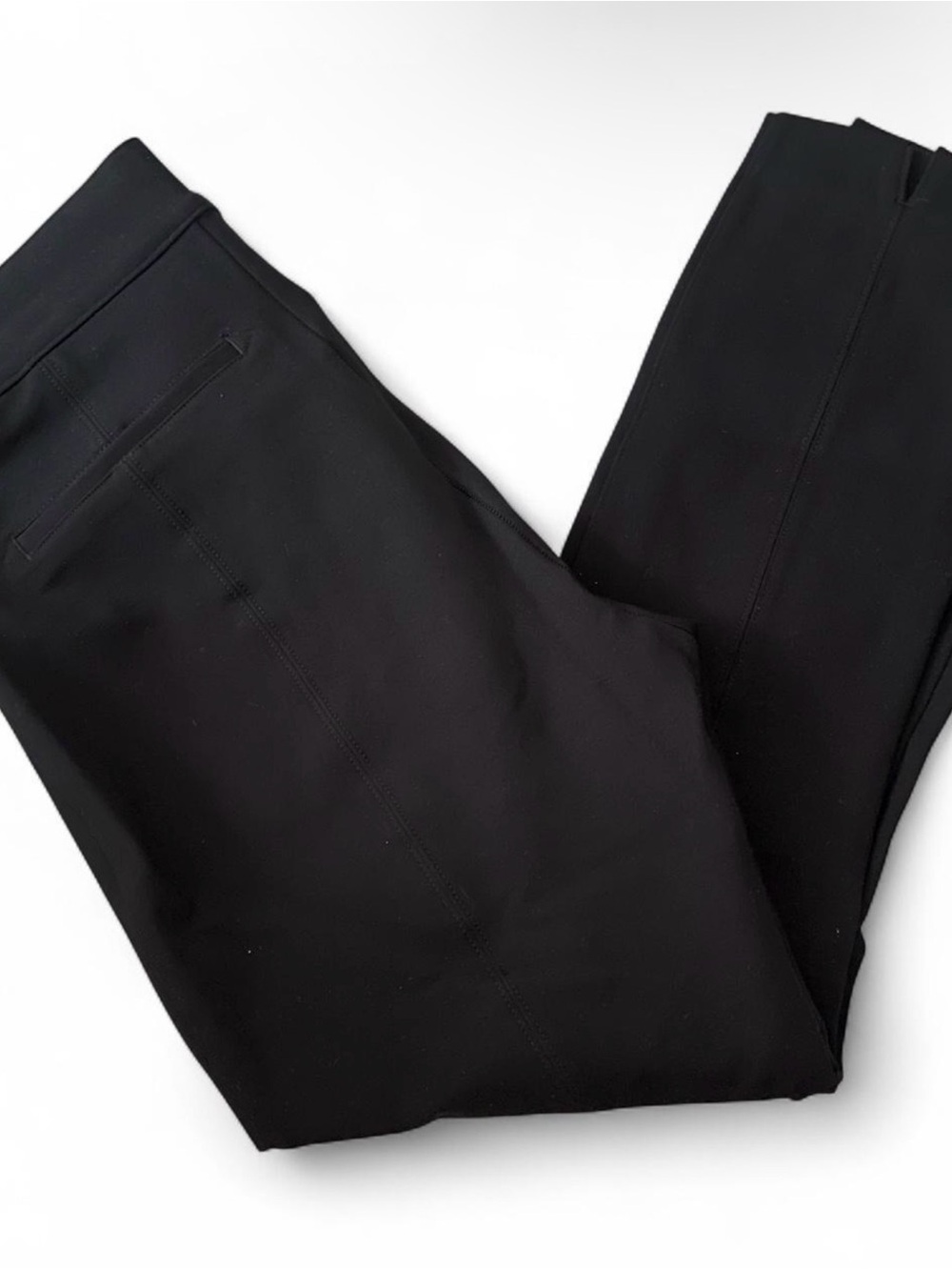 Spanx The Perfect Pant Ankle Backseam Skinny Black Pull On Pants Size Medium - Picture 5 of 7